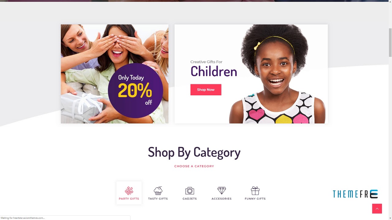 HeartStar Gift Shop and Event WordPress Theme Angel Ulysses