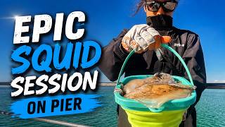 Catching Squid From a Pier Near Melbourne