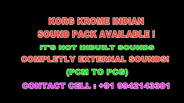 KORG KROME  EXTERNAL PCM INDIAN SOUNDS AVAILABLE