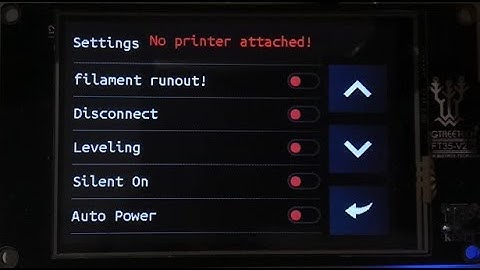 Bigtreetech TFT35 Status Screen with ListMode in settings