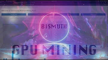 GPU mining - Bismuth Python Blockchain