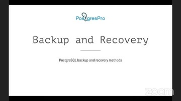PostgreSQL Back-Up & Recovery Methods