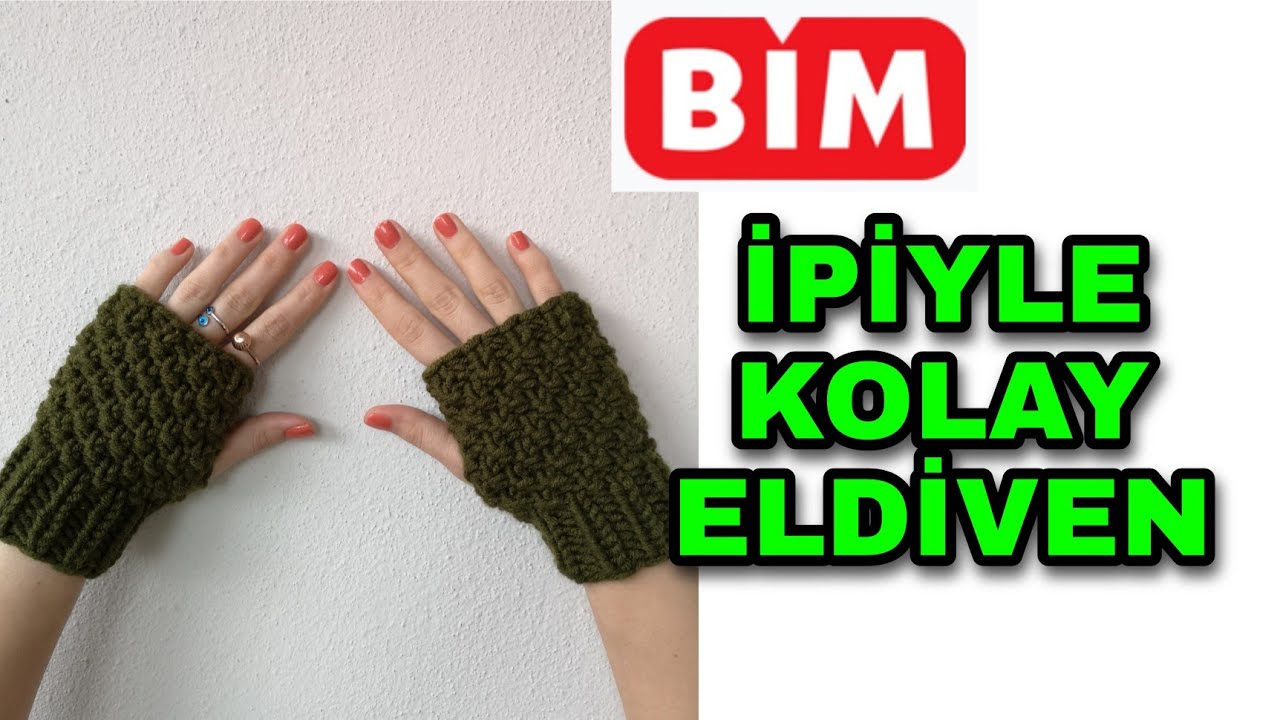 BİM İpiyle Ne Yaptım? 😱 Herkes Bayıldı | Eldiven Nasıl Yapılır? | Knitting Glove Tutorial