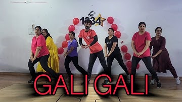 Gali Gali | Bollywood Zumba For Beginners| KGF | Easy Dance Steps |Zumba Fitness @venki_pavagada_