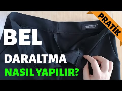 Pantolon beli daraltmanın en kolay yolu ✂️ Pantolon tamiratı. 5 dakikada hallet