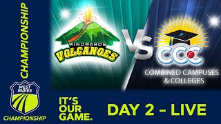 🔴 LIVE Windward Islands v CCC - Day 2 | West Indies Championship 2024 | Thursday 22nd February