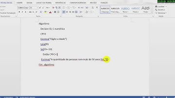 Algoritmos (Portugol) - Estrutura de Repetição