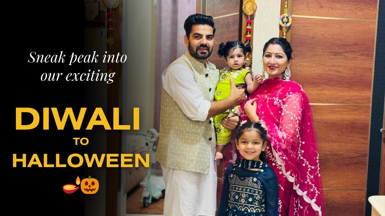 Big Festivals With Family 🎉 | Karwa Chauth, Diwali & Halloween Fun
