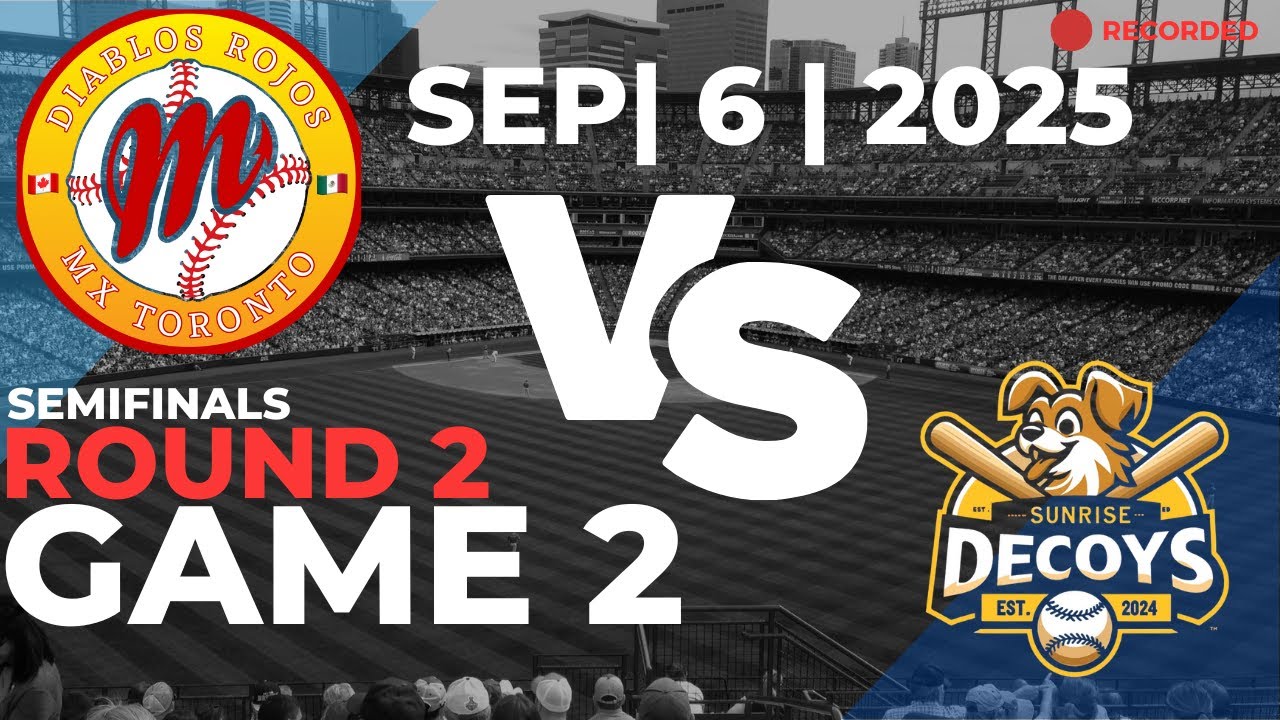 [2025 MLBL Pro-Post Season] R2 G2- Diablos vs Sunrise Decoys - YouTube