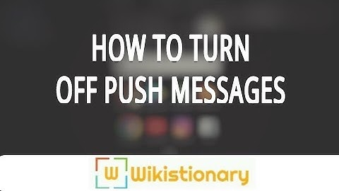 How to stop push messages