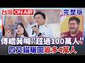 725凱道反毒油人數藍營自嗨？傅崐萁喊超過100萬人 遭主持人打臉 四叉貓曬空拍圖：最多4萬人！遊行人數不夠滿？王瑞德酸蔣2028門票沒了！│許貴雅 主持│【台灣ON AIR 完整版】20260727