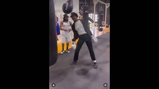 Michael Jackson Boxing Thrilla #Training M.J 😂