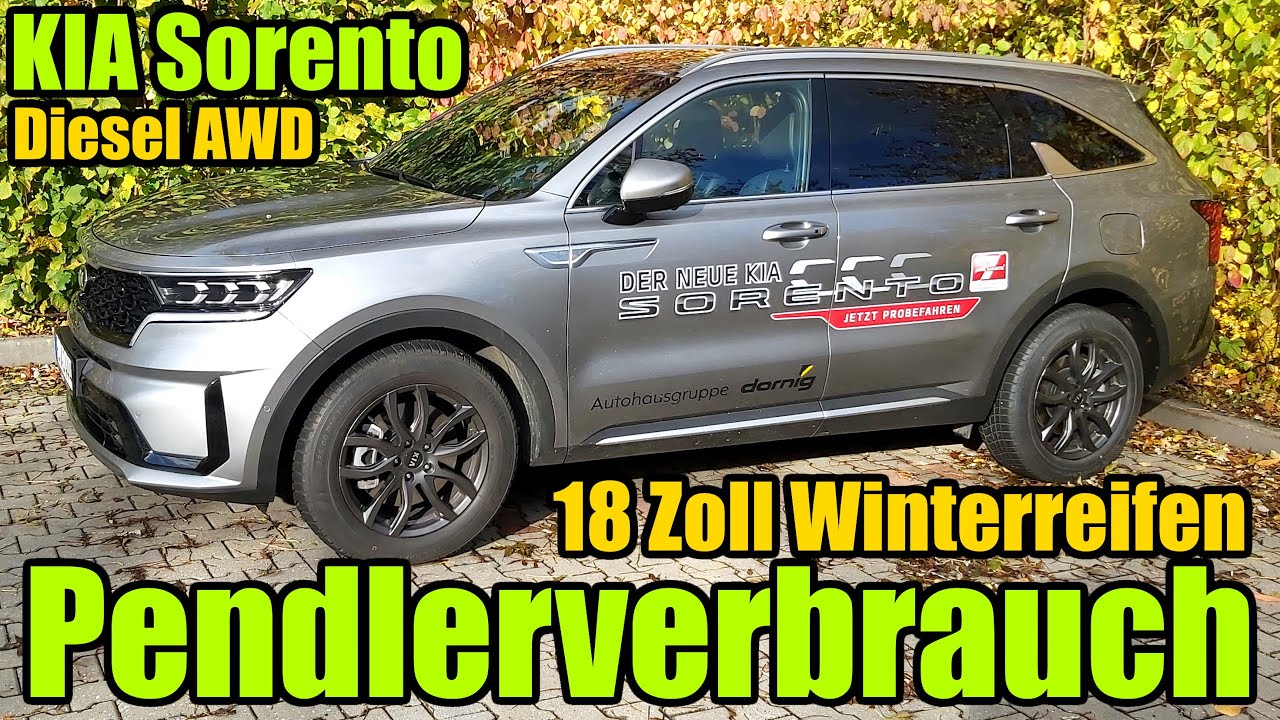 Pendler Verbrauch Kia Sorento 2 2 Crdi Diesel 2 Ps Awd Alltag Test Bericht Meinung Mj My 21 Youtube