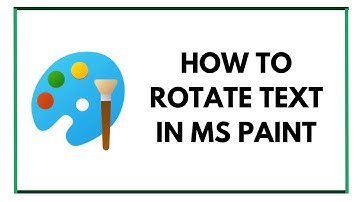 How to rotate text in MS Paint