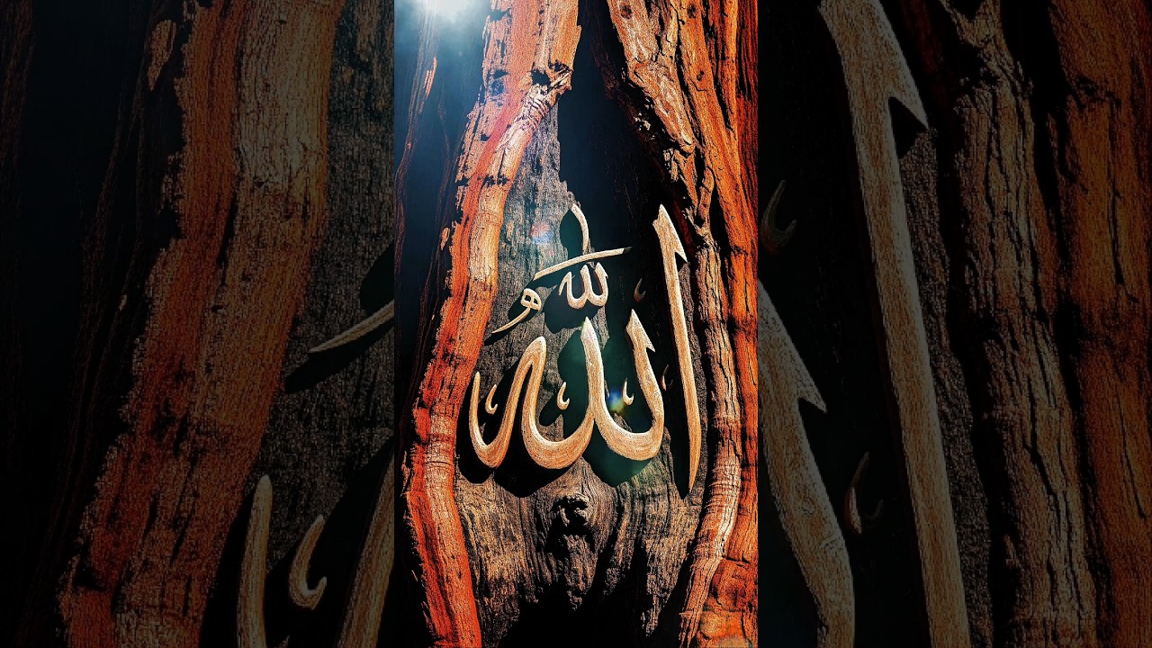 The Name of Allah Engraved on a Centuries-Old Tree | A Deep Spiritual Message