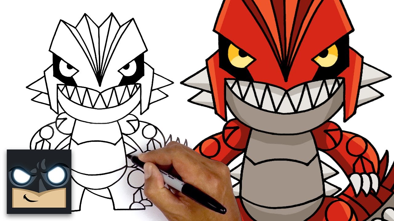 How To Draw Groudon Pokemon Youtube