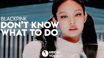 BLACKPINK (블랙핑크) – Don't Know What To Do | Hidden Vocals Harmonies & Adlibs