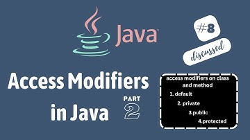 #8 Access Modifiers in Java - Part2 / How to use access modifiers on class and methods?