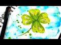 Sketchbook Easy Shamrock ☘️Ink &amp; Watercolor