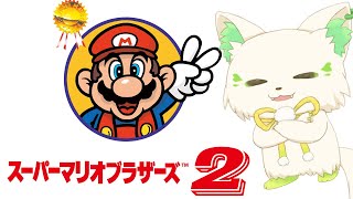 🎮【＃スーパーマリオブラザーズ２　】初見プレイ２時間でどこまでいけるのか！？