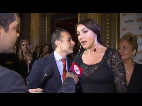 Monica Bellucci on the red catpet of TIFF 2012 for Rhino Season