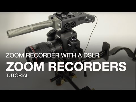 Using your Zoom Recorder with a DSLR Camera