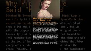 How Piper Laurie Rediscovered Herself After Leaving Hollywood lruryDR1JhA 07 score65 unknown amer