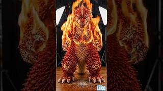 Matchstick Godzilla On Fire! 🔥🤯 #shorts #viralvideo #matchstickmagic