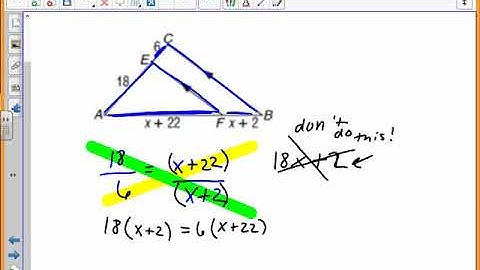 5.3 - Side Splitter Theorem and Mid-Segment Theorem