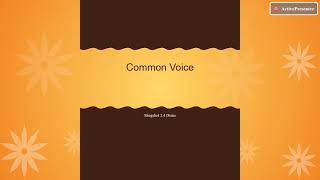 Slingshot Phase 2.4 - Common Voice