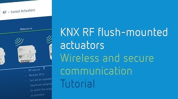 KNX RF flush-mounted actuators: Wireless and secure communication