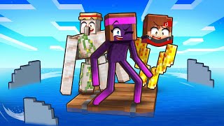 Coincé sur un BATEAU transformé en MUTANT sur Minecraft !