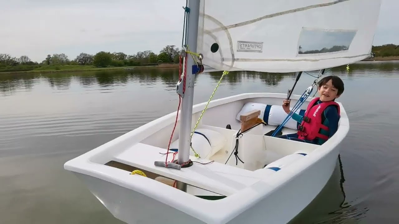 Optimist Training - Never trust a 6 year old in a boat! 