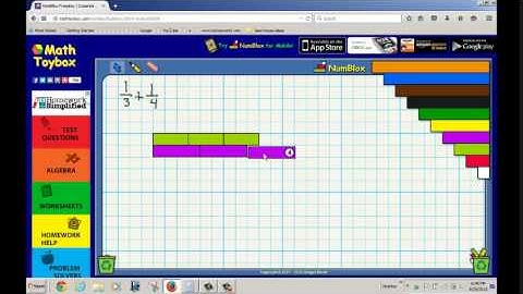 Cuisenaire Rods Adding Fractions Example