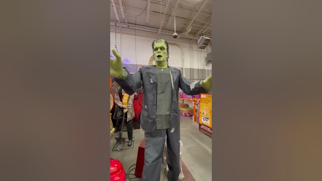 Frankenstein Home Depot Animatronic 2024 Halloween homedepot 