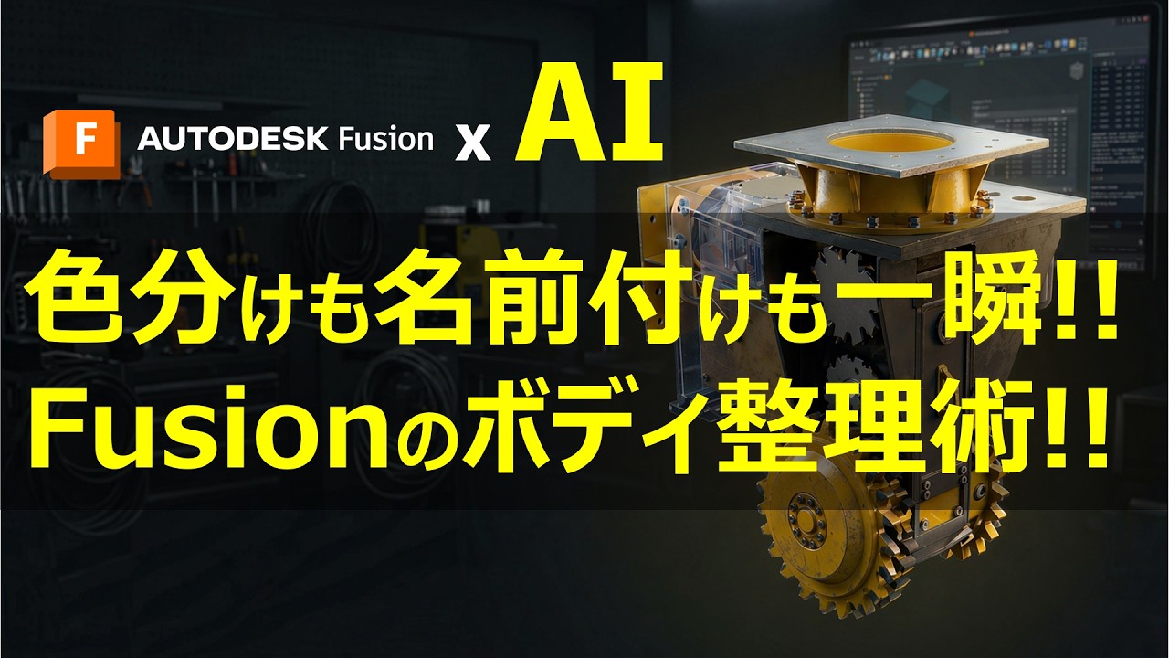 Fusion x AI】色分けも名前付けも一瞬 / Fusionのボディ整理術