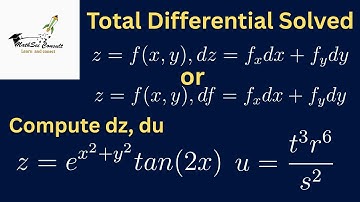 Total Differential in Calculus III | Solved Question with Step-by-Step Solution