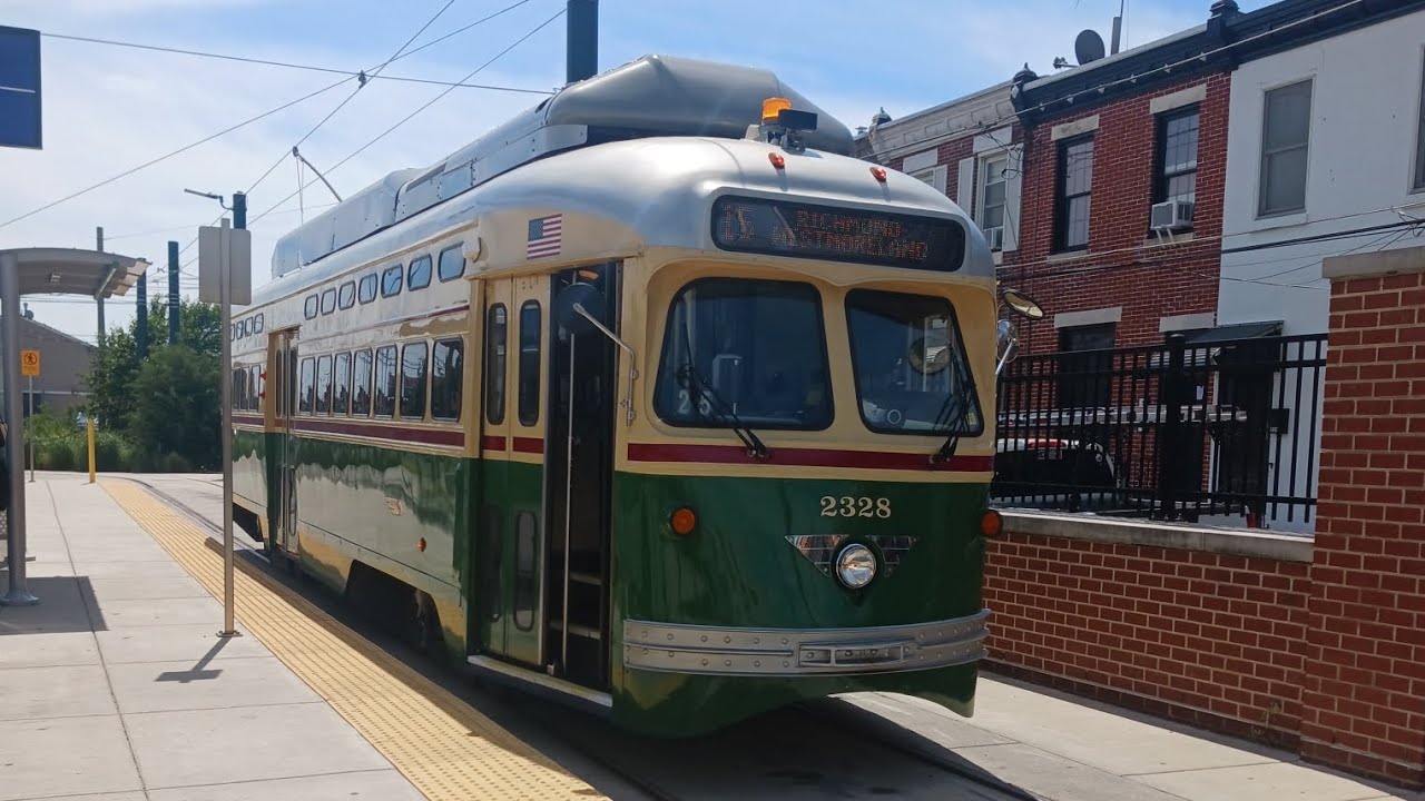 Full Ride Septa St Louis Car Brookville Co PCC II 2328 On Rt 15 To full-ride-septa-st-louis-car-brookville-co-pcc-ii-2328-on-rt-15-to