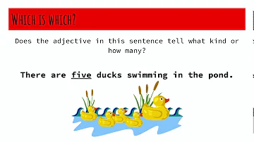 Does an adjective describe how many?