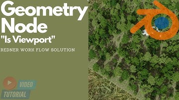 Blender 3.3 Geometry Node "Is Viewport"