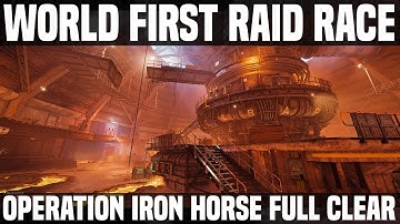 The Division 2 | World First Raid Race Operation Iron Horse Full Clear 2nd place