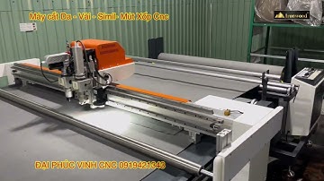 Máy cắt vải cắt da| cắt simil| cắt mút xốp Cnc ironwood làm sofa