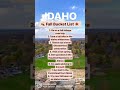 Idaho Fall Bucket List