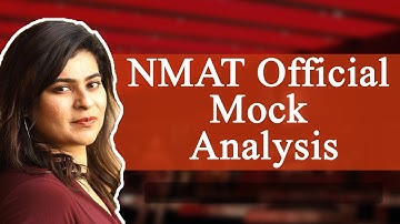 NMAT 2021 Official Mock Analysis ft Anisha