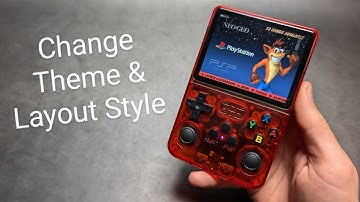 R36S - Change Theme & Layout Style + Customize R36s Game Console