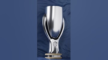 UEFA Super Cup Trophy — Blender Timelapse #Shorts
