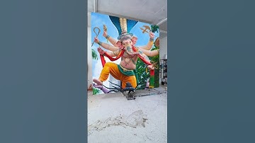 Ganpati Bappa drawing photo 🥰🙏🌺 #shorts #youtubeshorts #viralshorts #ganesh #ganpatibappamorya