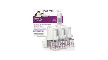 Comfort Zone Multi Cat Calming Diffuser Kit for a Peaceful Home | Comfort Zone l Top Amazon update