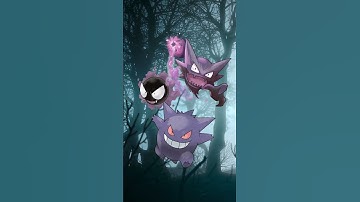Ghostly Trio #gastly #haunter #gengar #ghostpokemon #pokemonscarletviolet