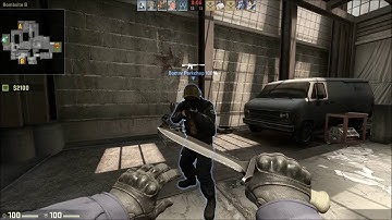 CSGO Competitive : Cache - Mid run boost (CT)